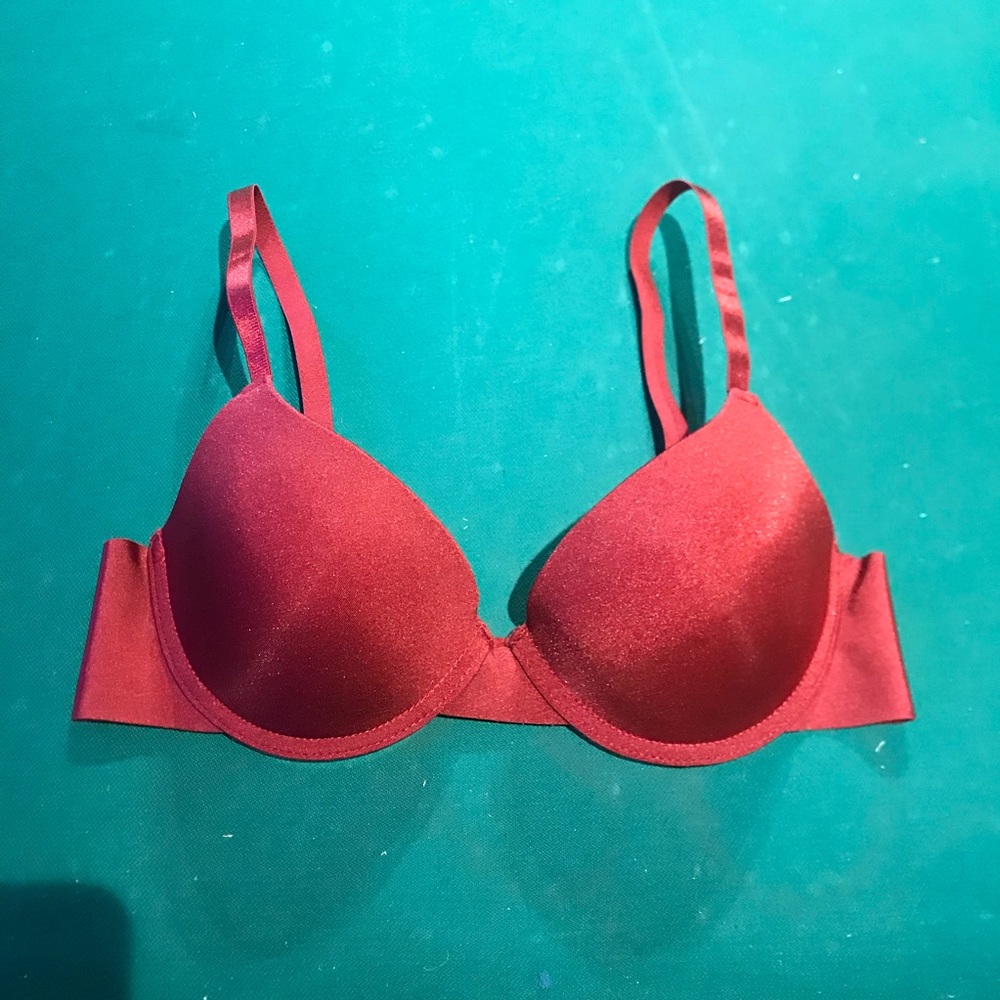 Pretty Burgundy color “Prima Valentina” Padded Underwire Bra, Size 34B - Picture 2 of 9